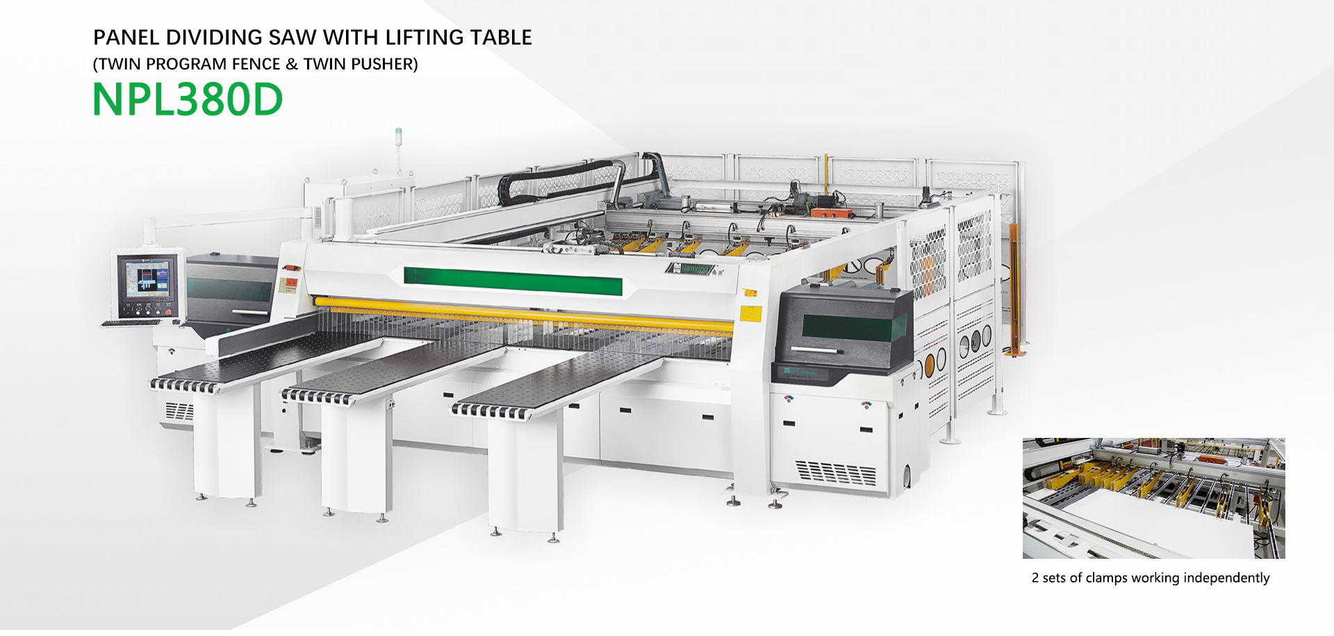 Pilarka panelowa z automatycznym załadunkiem - NANXING NPL380D